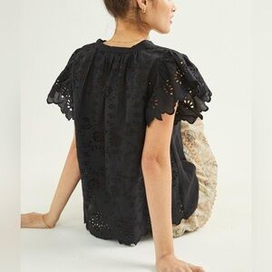 Anthropologie Seen Worn Kept eyelet top